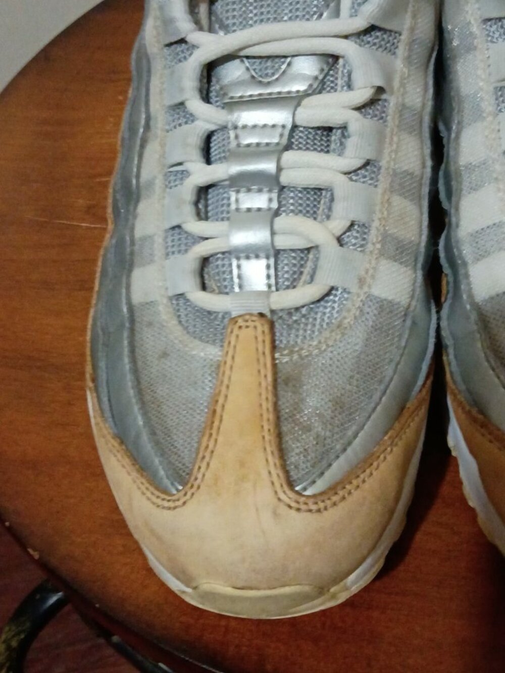 Nike Air Max 95 Se Prm Pure Platinum Silver Women's Shoes AH8697-002 Size 8 - Picture 7 of 13